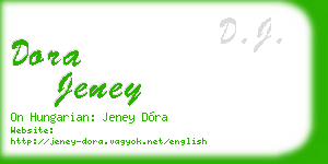 dora jeney business card